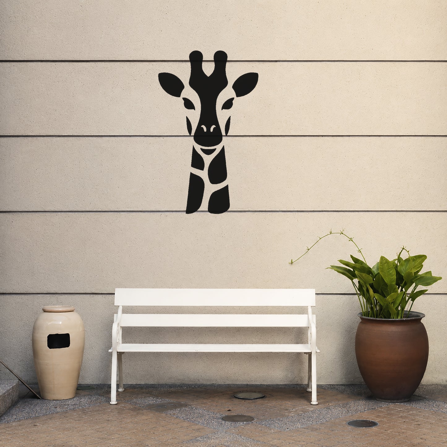 Giraffe Head Close Up Reusable Mylar Stencil for Art, Home Decor, and DIY Crafts Template
