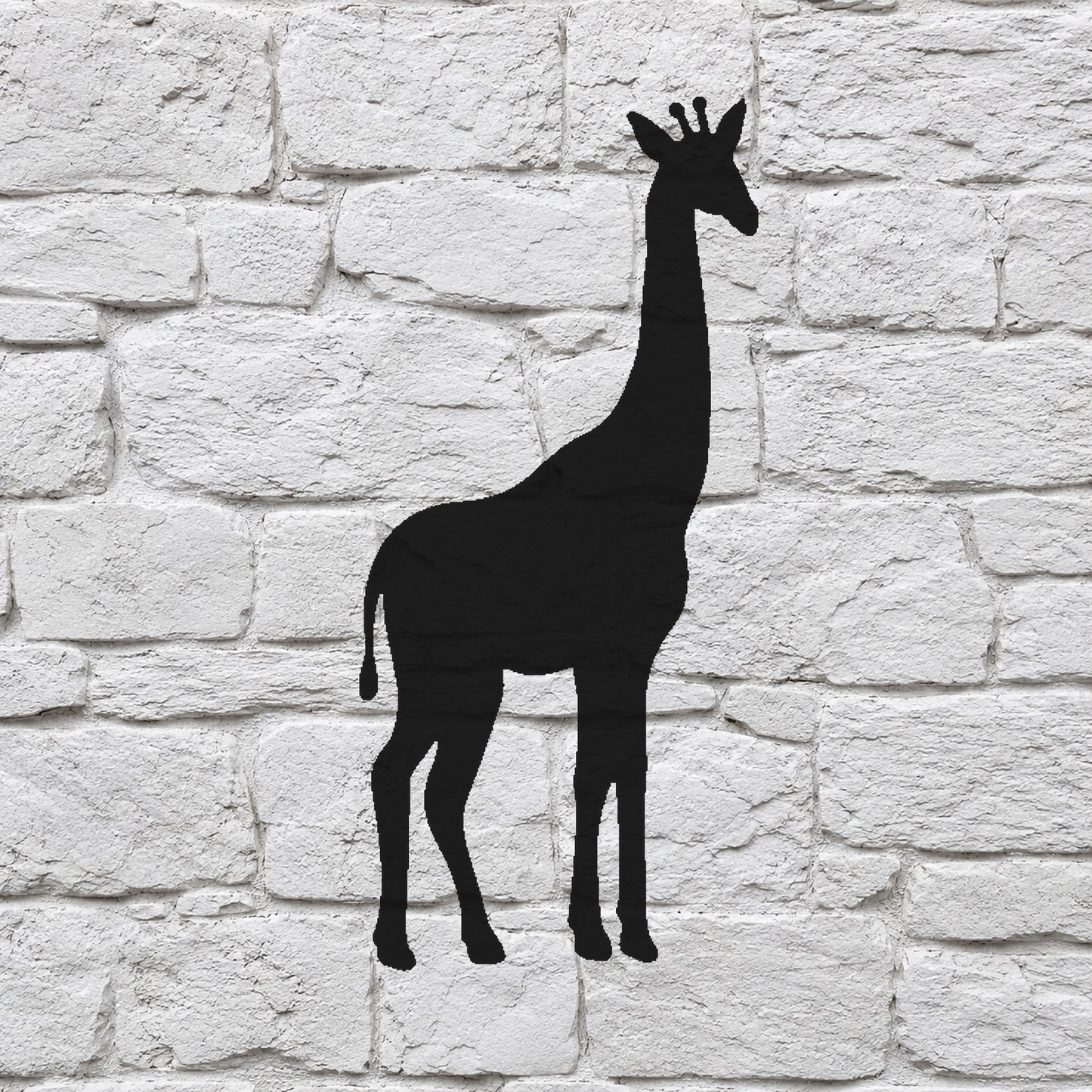 Giraffe Standing Side Profile Reusable Mylar Stencil for Art and DIY Crafts Template