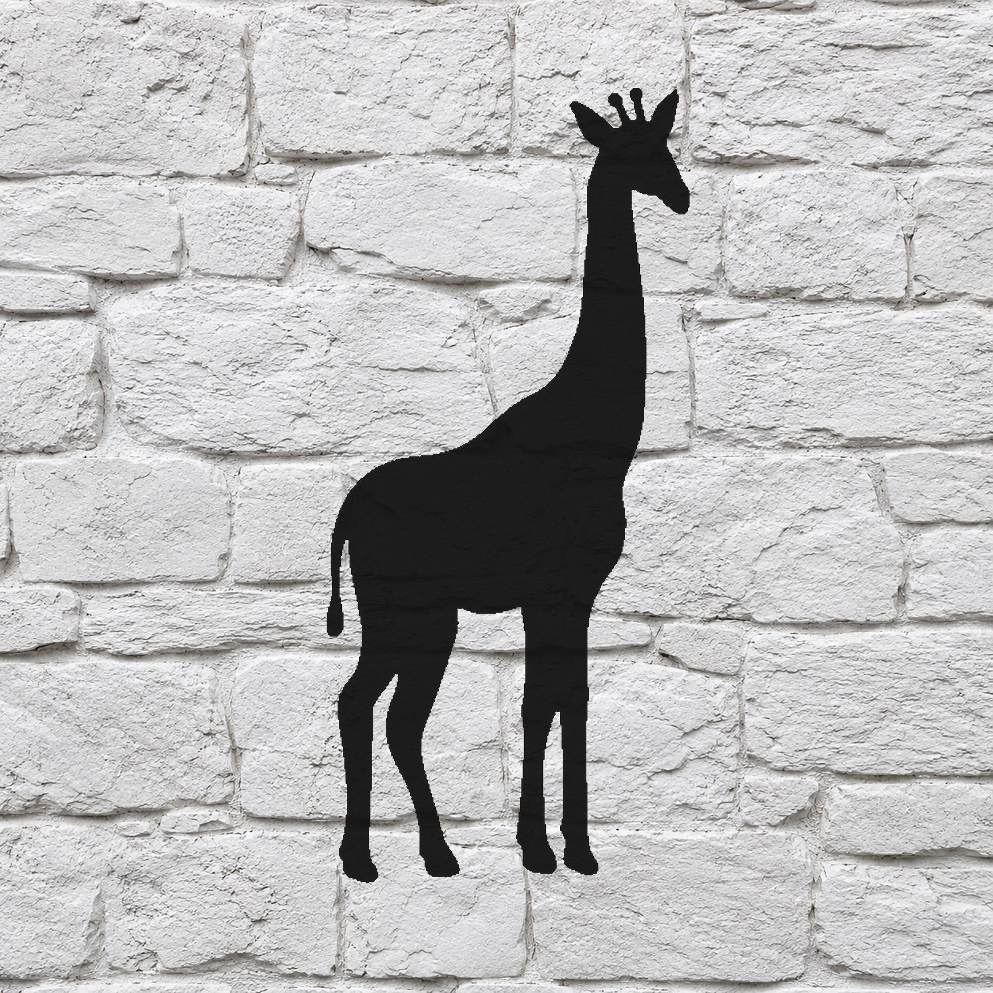 Giraffe Standing Side Profile Reusable Mylar Stencil for Art and DIY Crafts Template