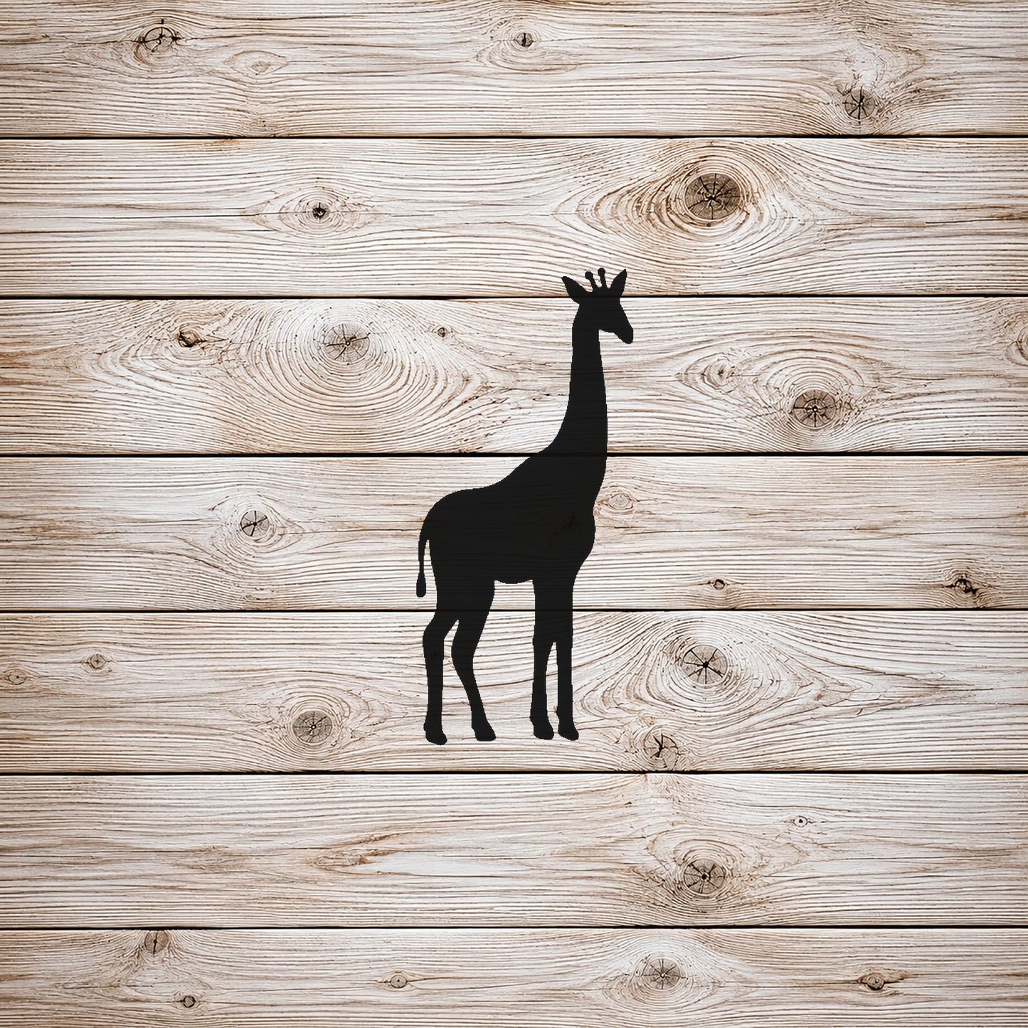 Giraffe Standing Side Profile Reusable Mylar Stencil for Art and DIY Crafts Template