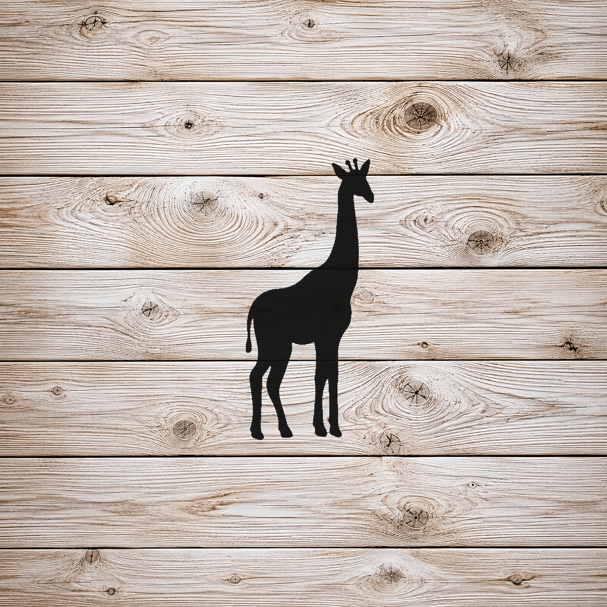 Giraffe Standing Side Profile Reusable Mylar Stencil for Art and DIY Crafts Template