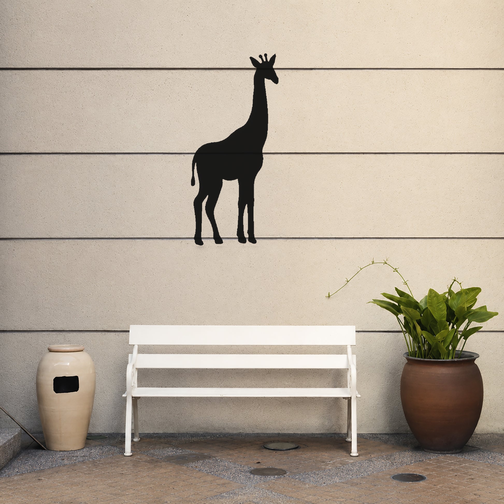 Giraffe Standing Side Profile Reusable Mylar Stencil for Art and DIY Crafts Template
