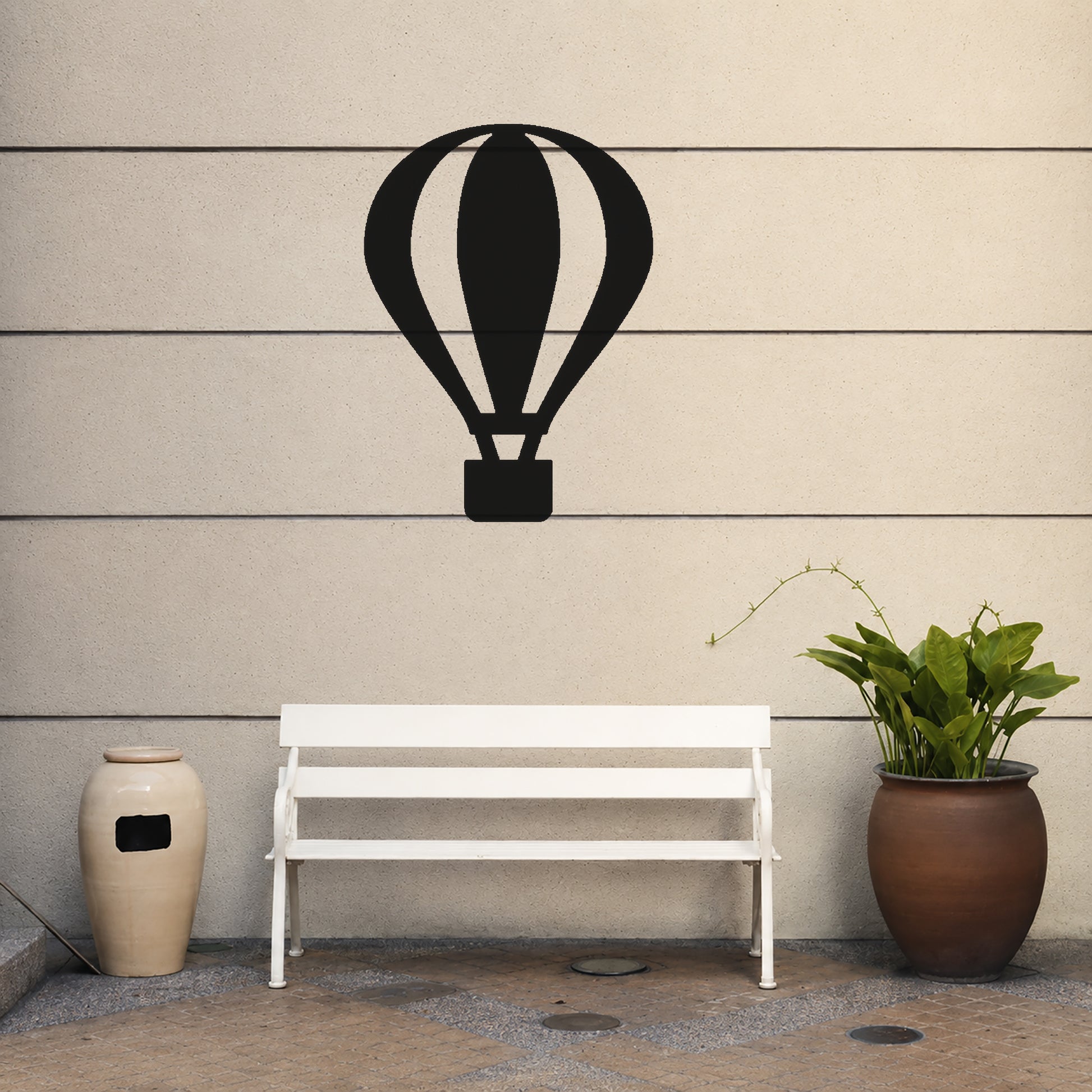 Hot Air Balloon Reusable Mylar Stencil for DIY Crafts and Home Decor Template