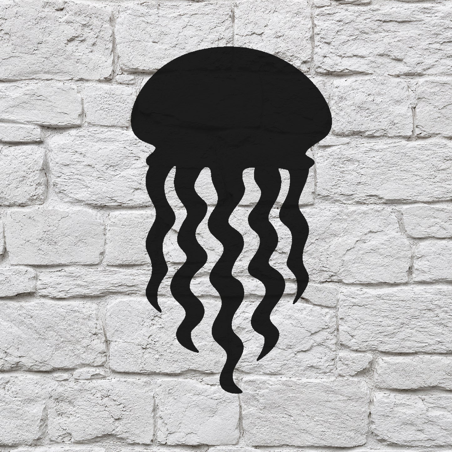 Jellyfish Stencil with Trailing Tentacles for Art, Home Decor & DIY Crafts Template