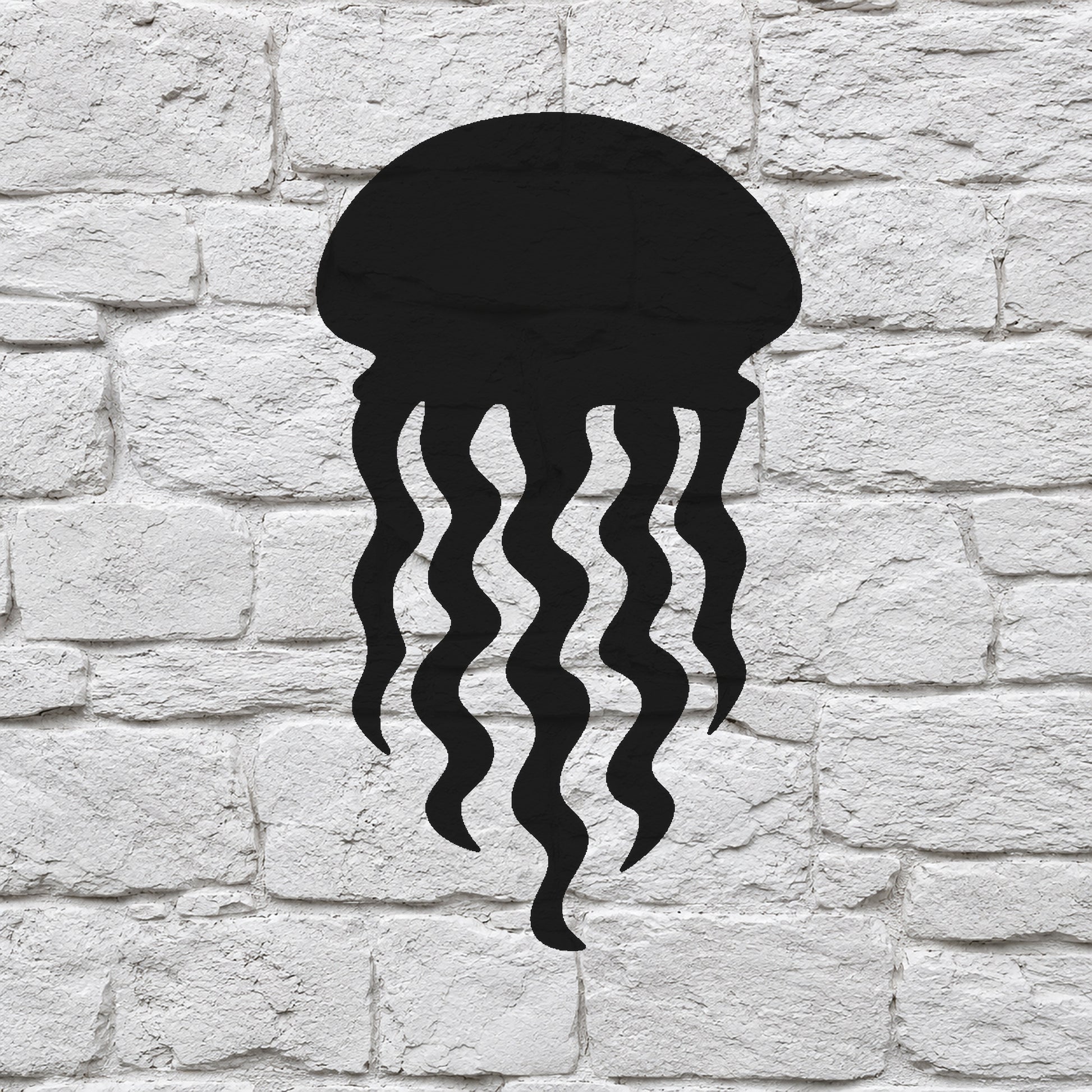Jellyfish Stencil with Trailing Tentacles for Art, Home Decor & DIY Crafts Template