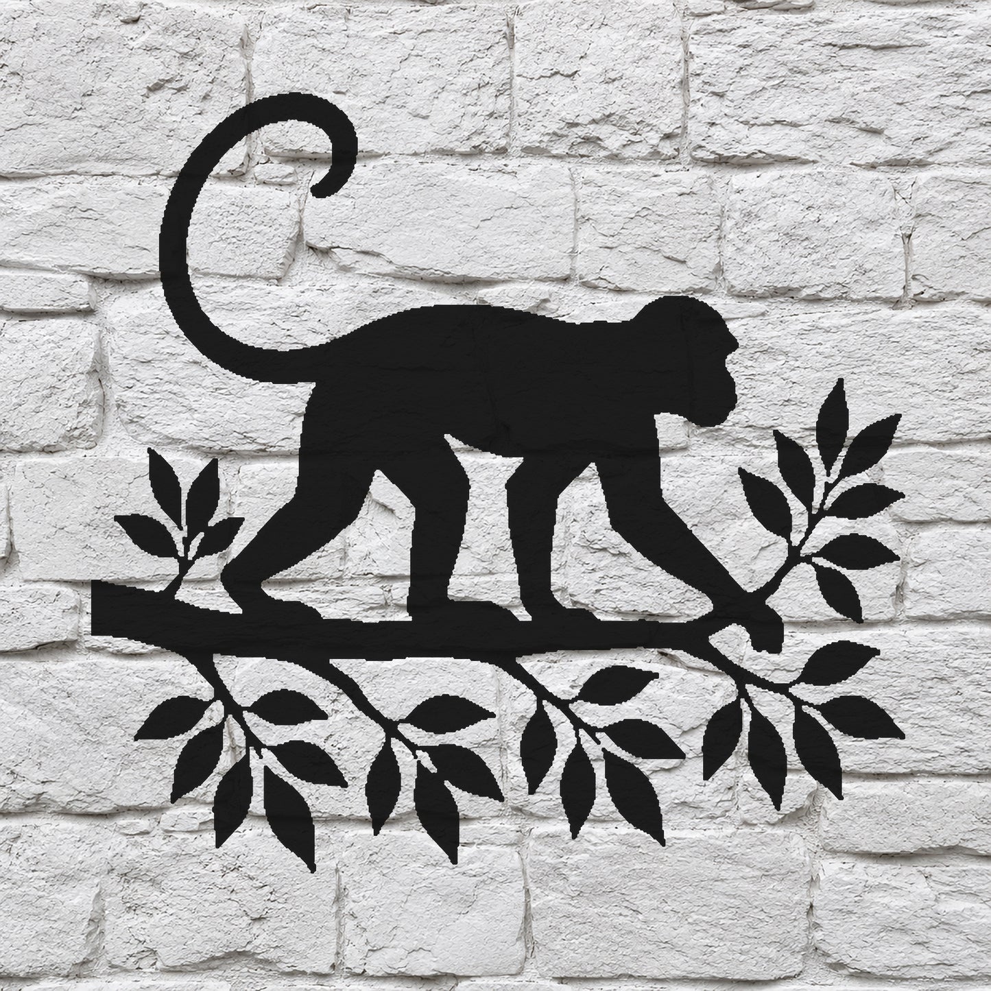 Monkey Walking on Branch Reusable Mylar Stencil for Art, Home Decor, and DIY Crafts Template