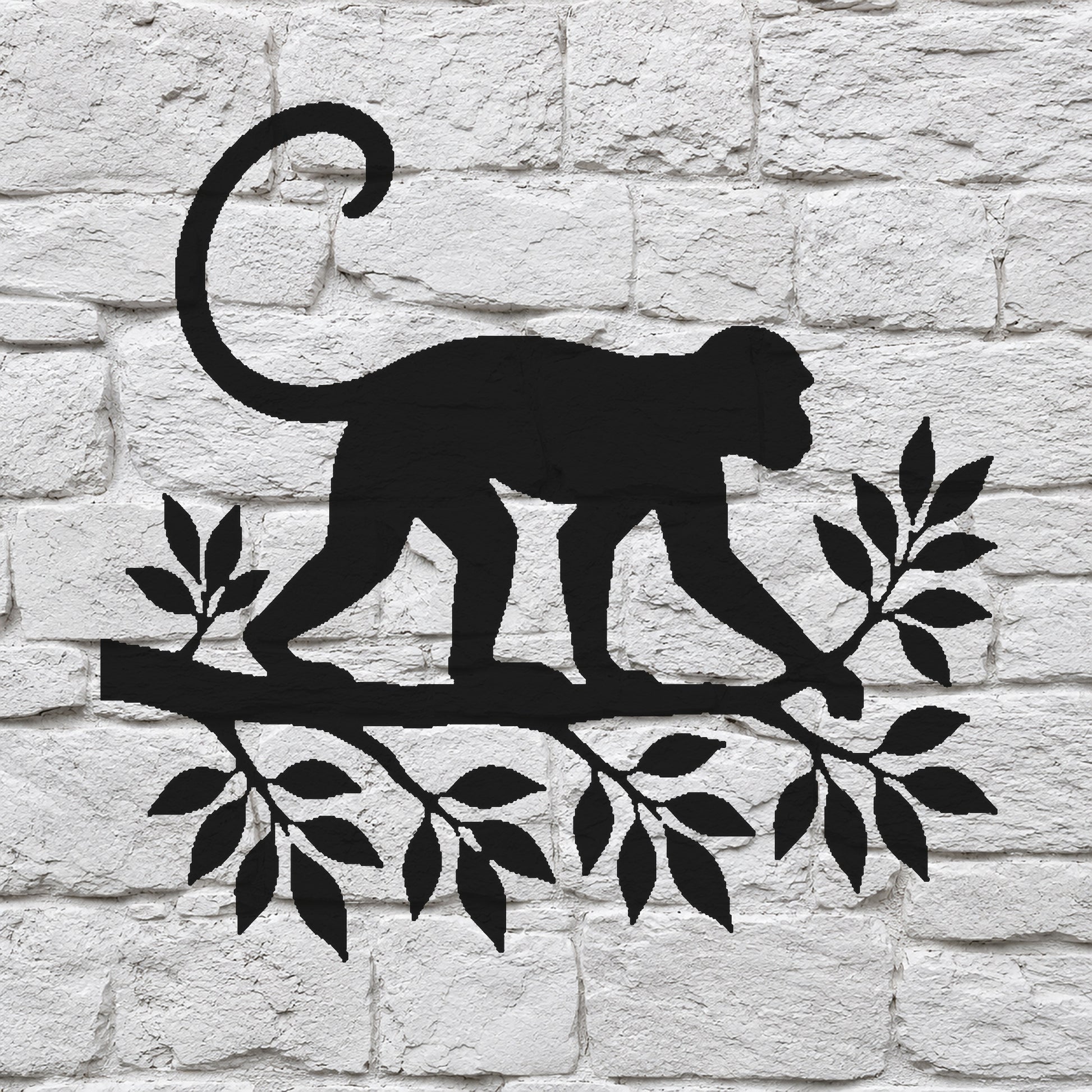 Monkey Walking on Branch Reusable Mylar Stencil for Art, Home Decor, and DIY Crafts Template