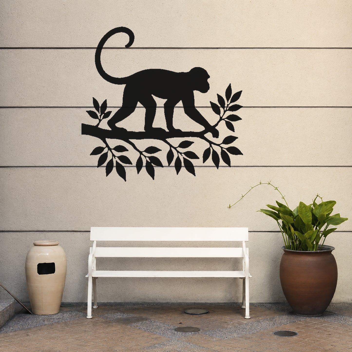 Monkey Walking on Branch Reusable Mylar Stencil for Art, Home Decor, and DIY Crafts Template