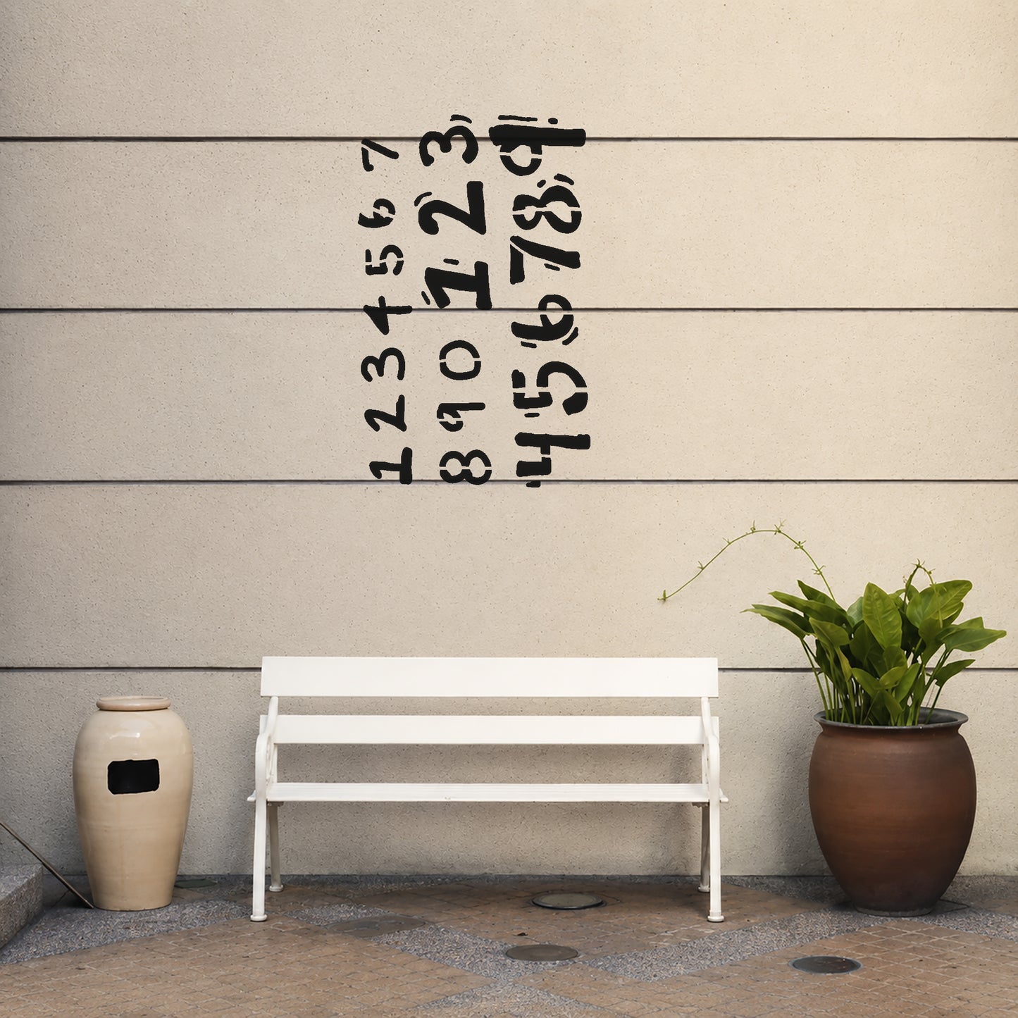 Numbers Zero to Nine Reusable Mylar Stencil for Art, Home Decor, and DIY Crafts Template