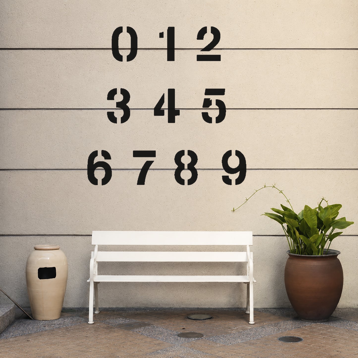 Reusable Mylar Stencil - Numbers 0 to 9 for Art, Home Decor & DIY Crafts Template
