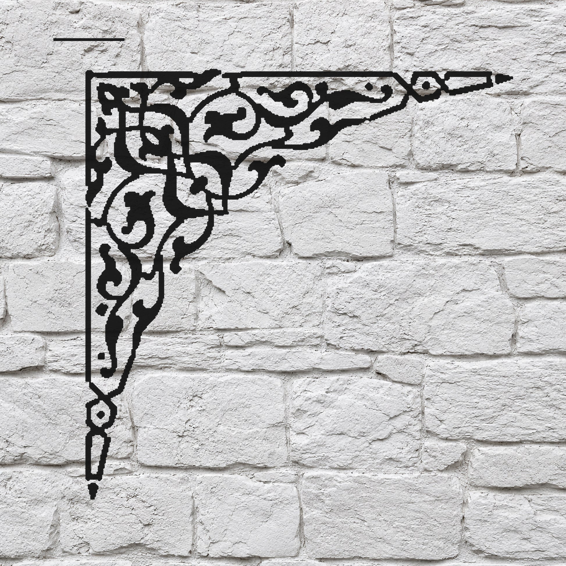 Ornate Corner Floral Decoration Reusable Mylar Stencil for Art and DIY Crafts Template