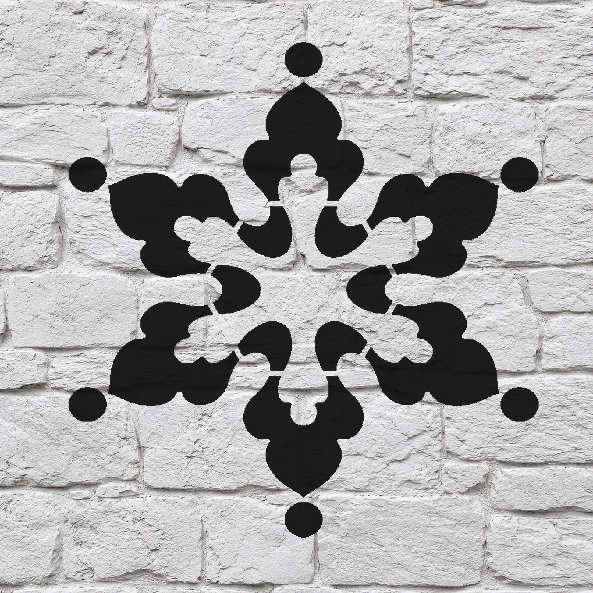 Snowflake Stencil with Ornate Points for Art, Home Decor, DIY Crafts, Unique Gifts Template