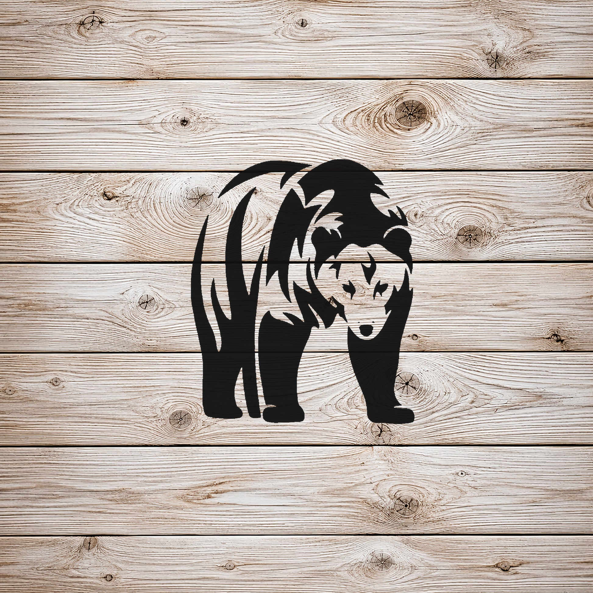 Standing Bear Front View Reusable Mylar Stencil for Art, Home Decor & DIY Crafts Template