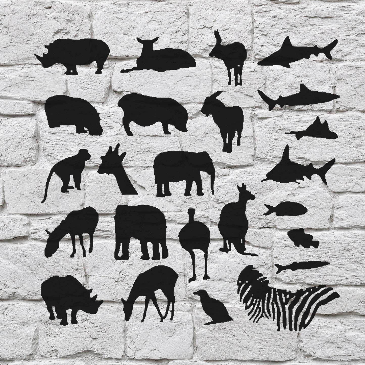 Various Animal Reusable Mylar Stencil for Art, Home Decor, DIY Crafts, Unique Gifts Template