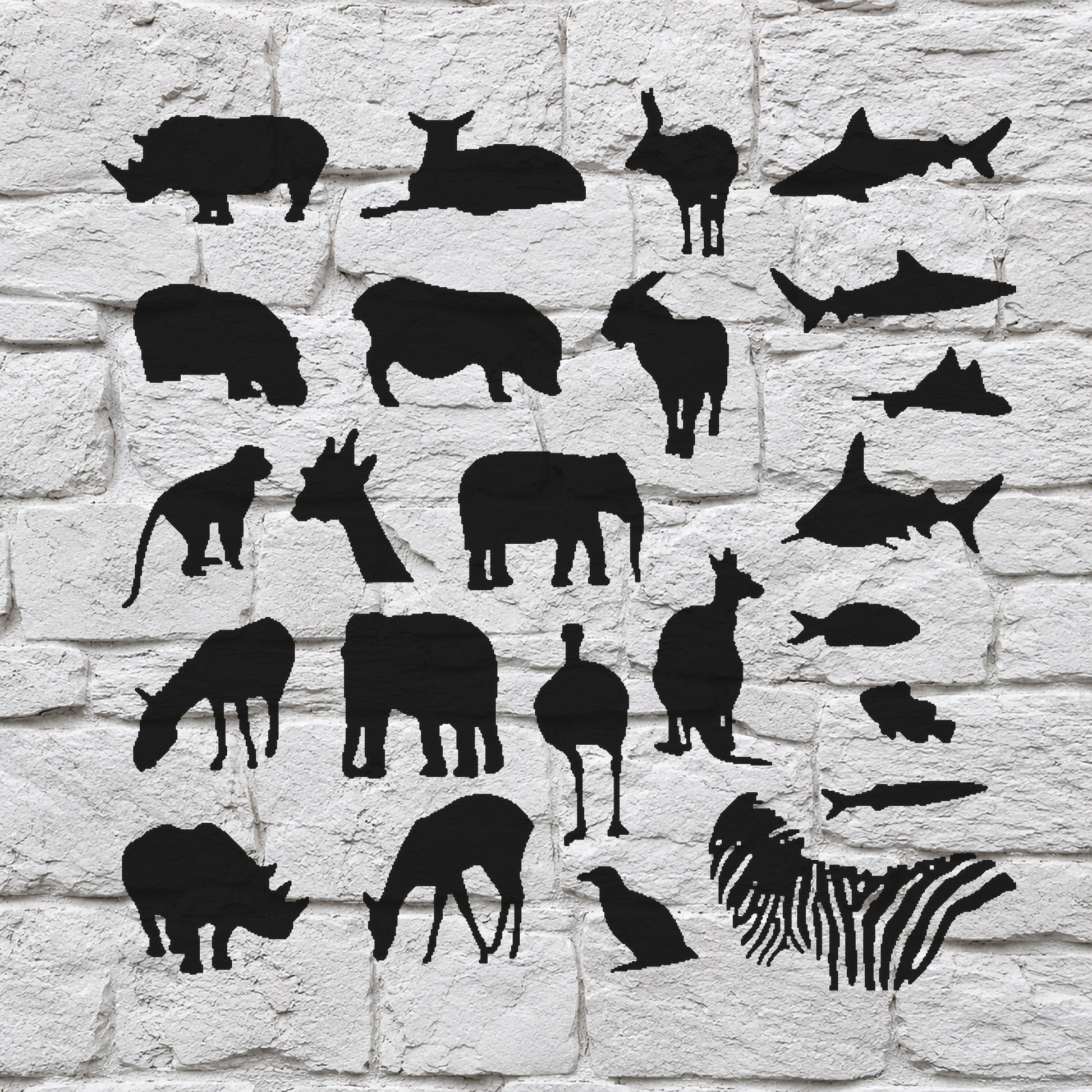 Various Animal Reusable Mylar Stencil for Art, Home Decor, DIY Crafts, Unique Gifts Template