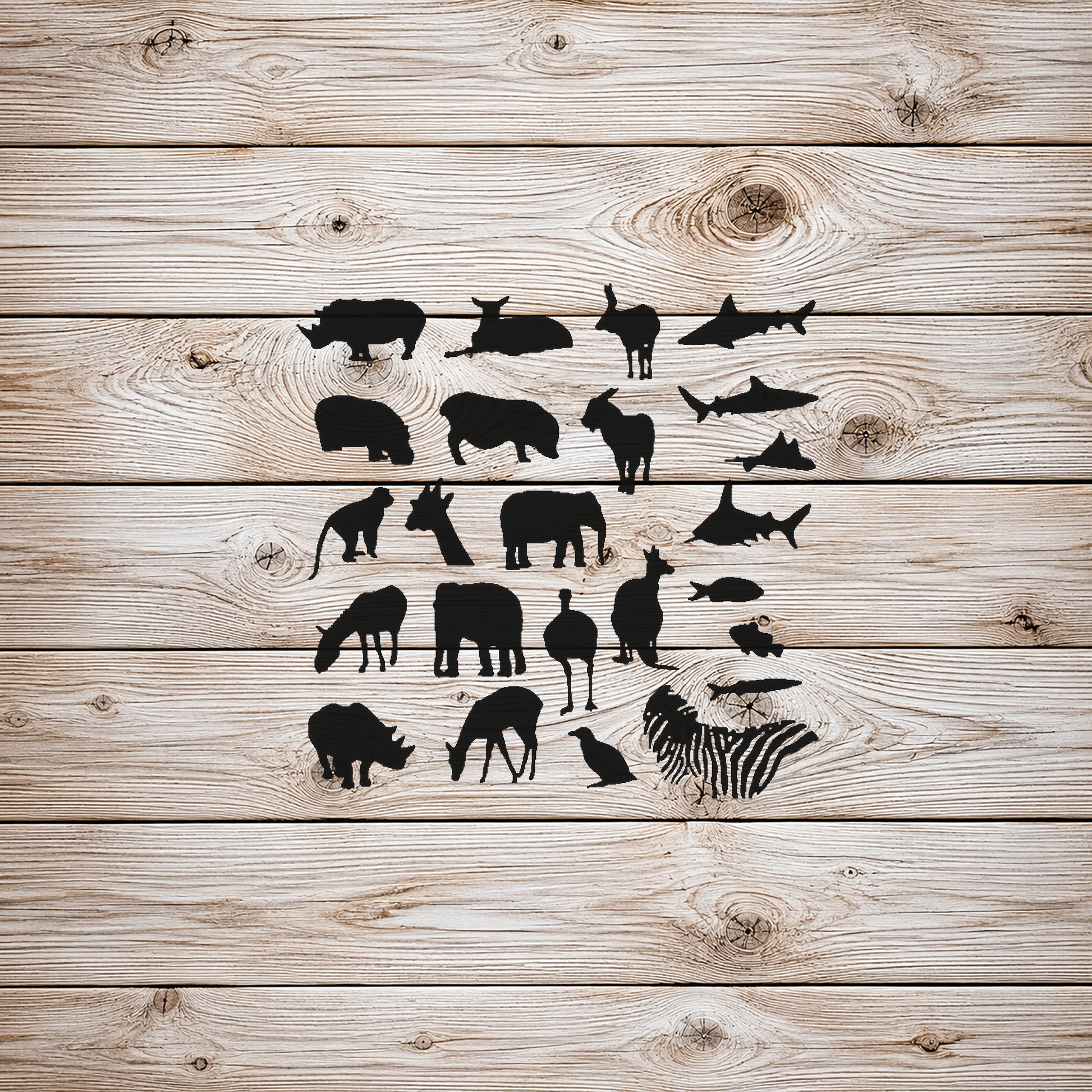 Various Animal Reusable Mylar Stencil for Art, Home Decor, DIY Crafts, Unique Gifts Template