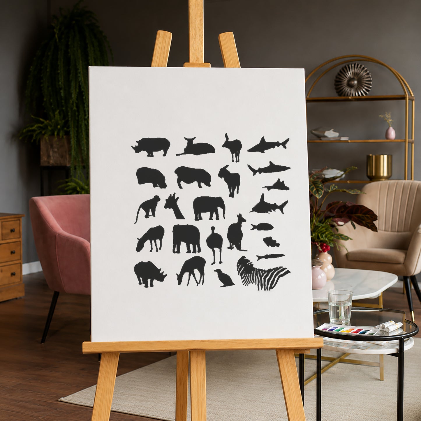 Various Animal Reusable Mylar Stencil for Art, Home Decor, DIY Crafts, Unique Gifts Template