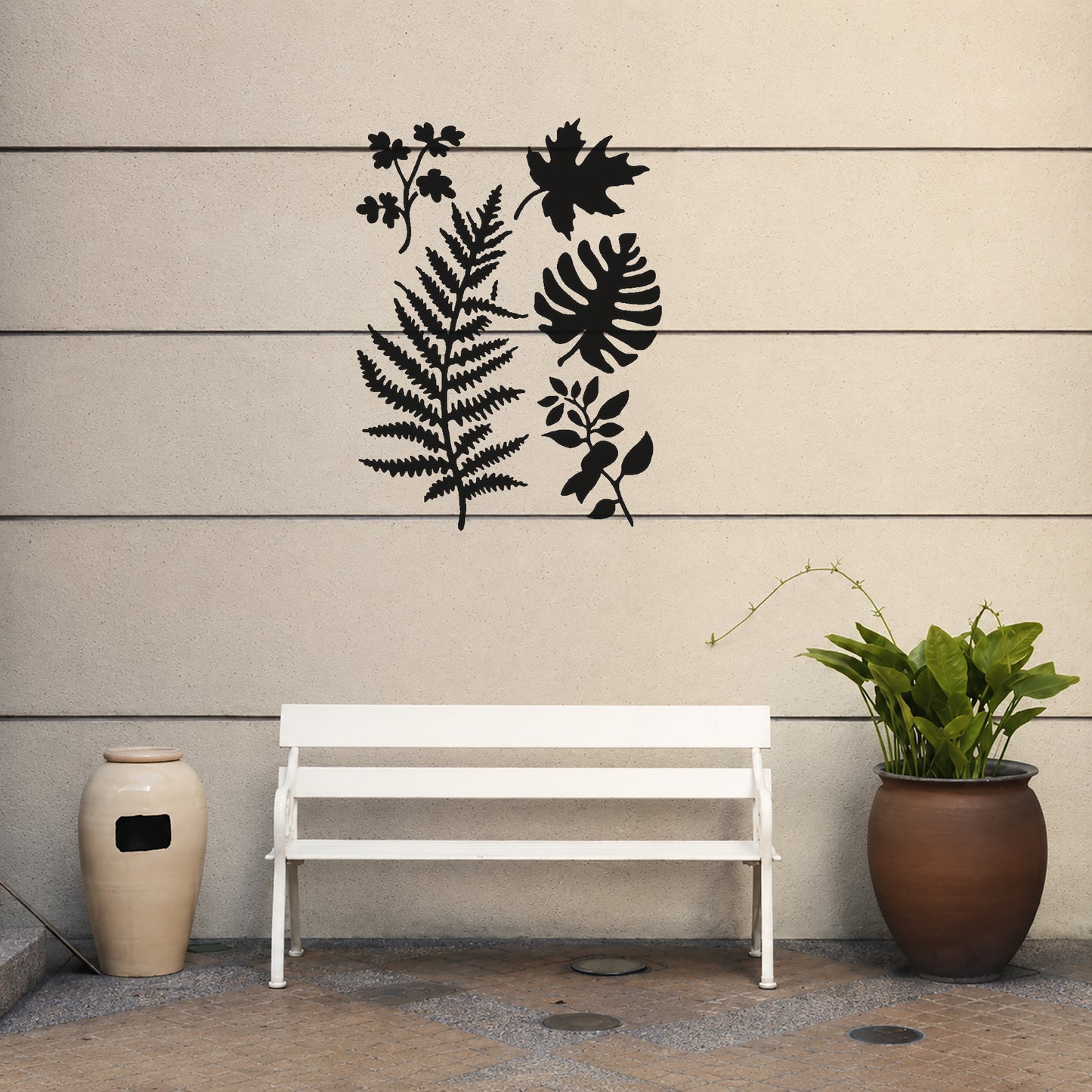 Various Types of Leaves and Ferns Reusable Mylar Stencil for Art and DIY Crafts Template