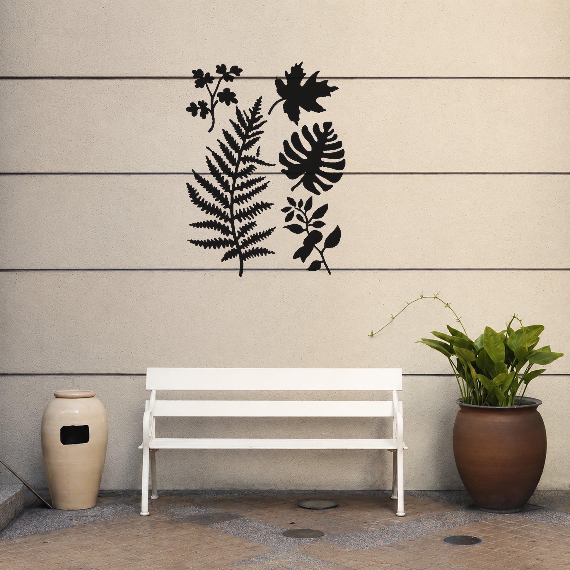 Various Types of Leaves and Ferns Reusable Mylar Stencil for Art and DIY Crafts Template