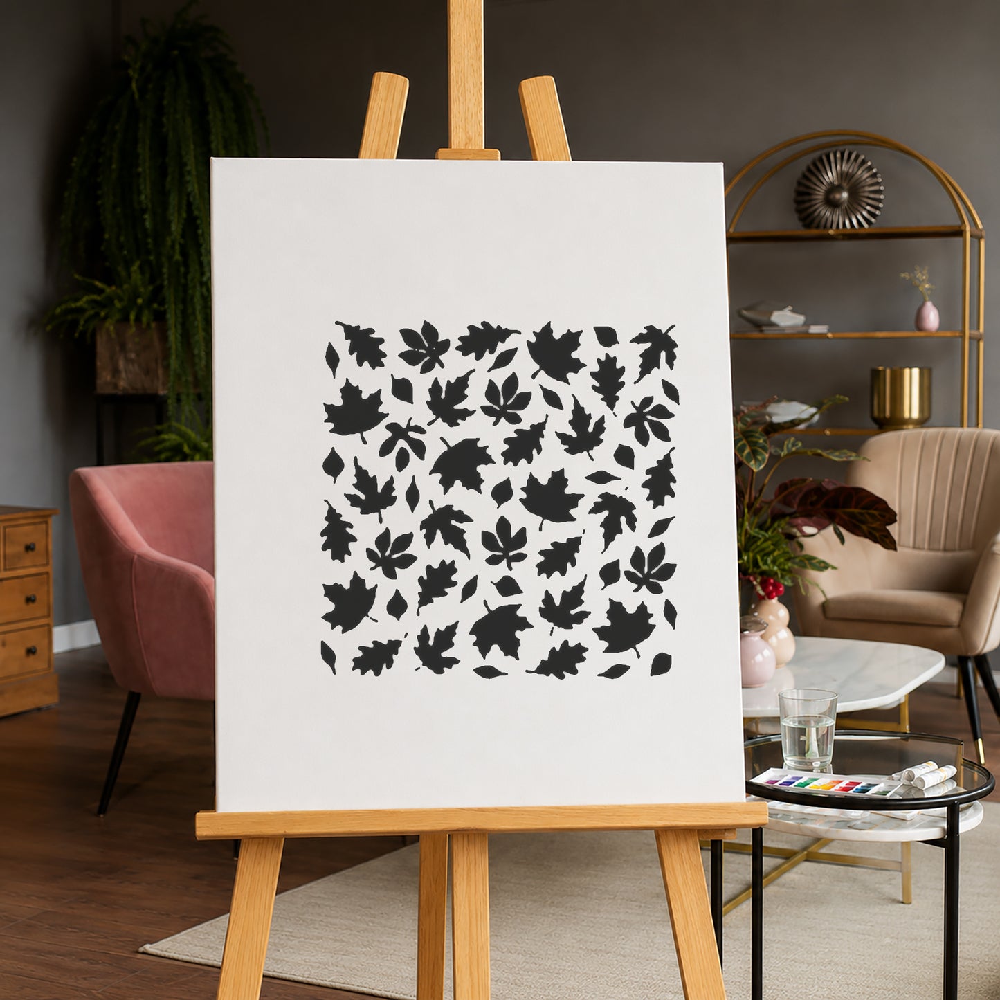 Various Types of Maple Leaves Stencil for Art, Home Decor, and DIY Crafts Template