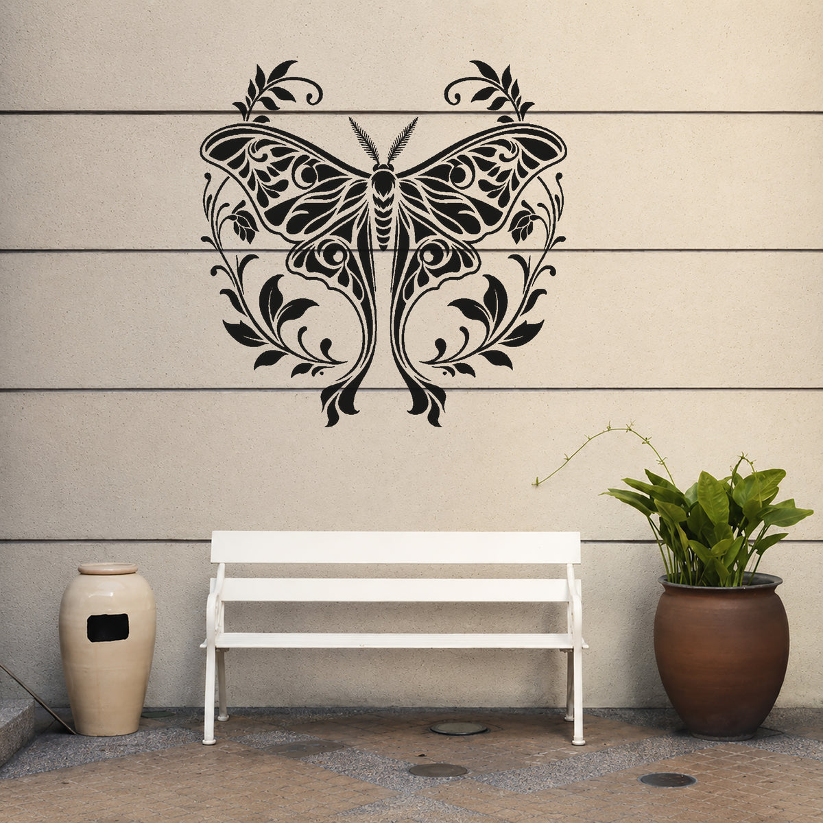 Elegant Luna Moth Stencil for Art, Home Decor, DIY Crafts & Unique Gifts Template