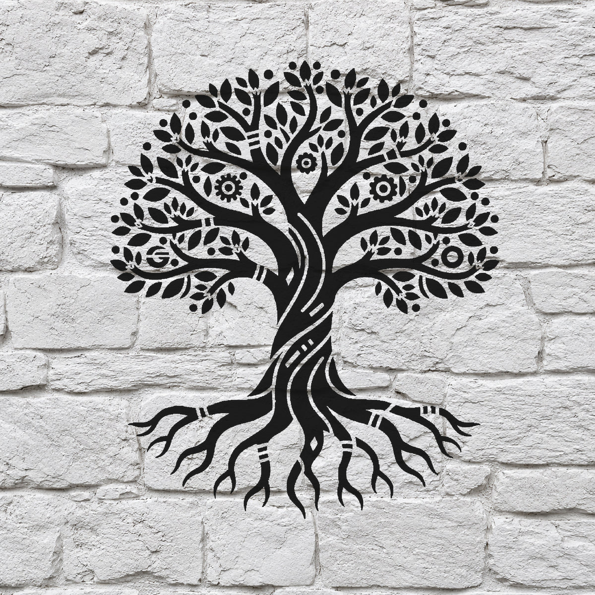 Ancient Tree of Life Stencil for Art, Home Decor, DIY Crafts, Unique Gifts Template