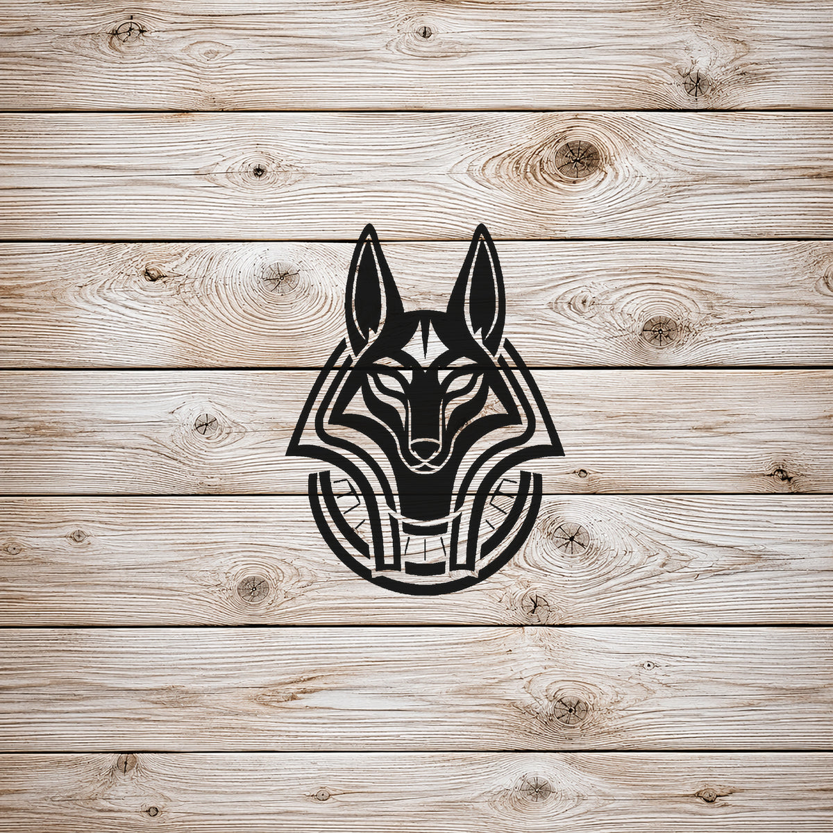 Anubis Jackal Guardian Stencil for DIY Art, Home Decor, and Unique Gifts Template