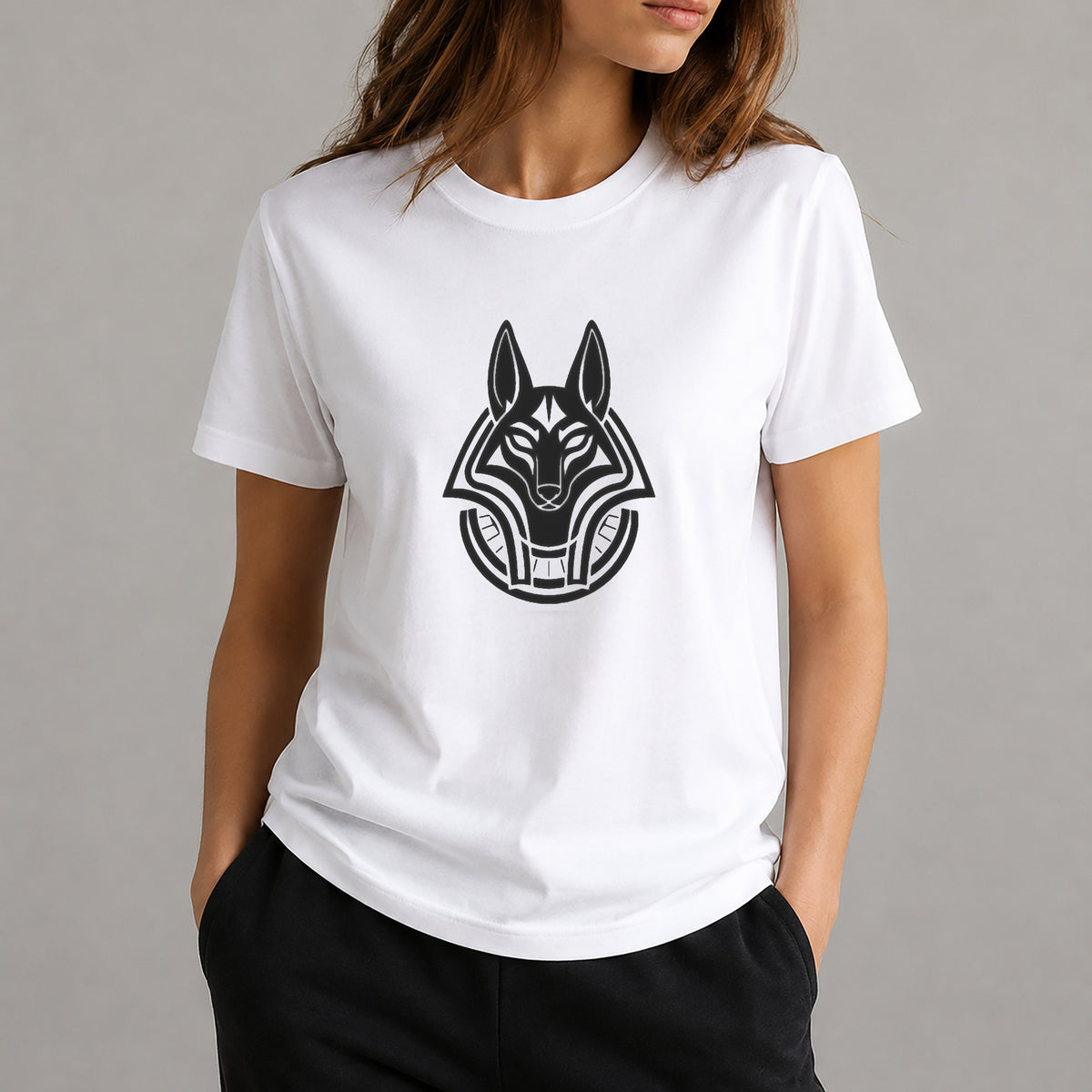Anubis Jackal Guardian Stencil for DIY Art, Home Decor, and Unique Gifts Template