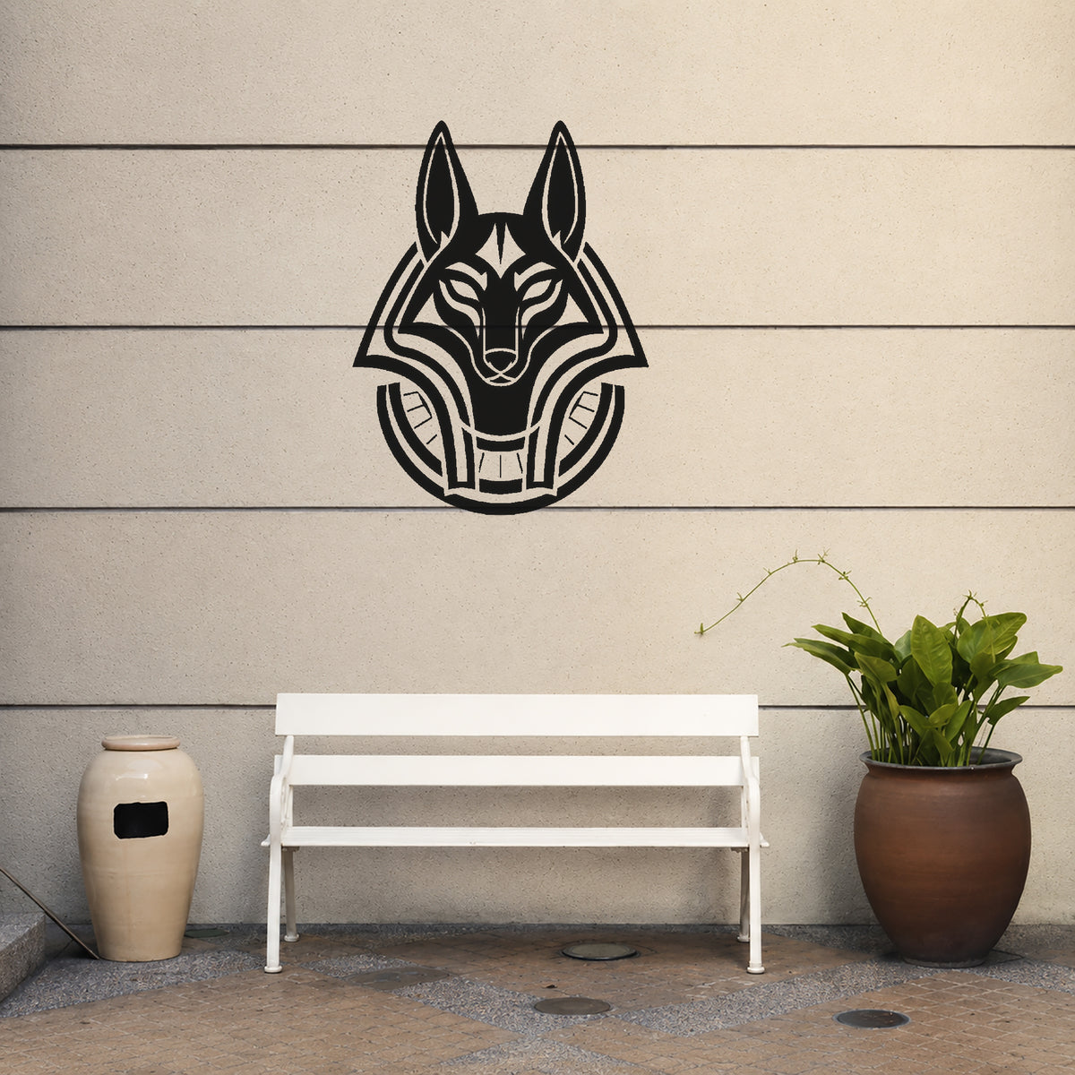 Anubis Jackal Guardian Stencil for DIY Art, Home Decor, and Unique Gifts Template