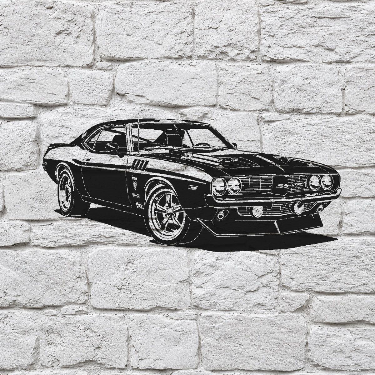 Classic Muscle Car Stencil for Art, Home Decor, DIY Crafts, Unique Gifts Template