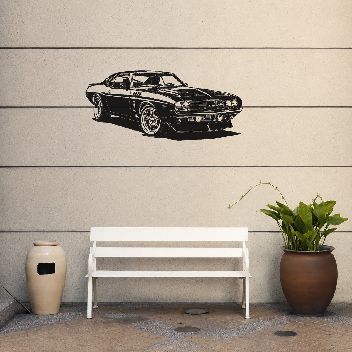 Classic Muscle Car Stencil for Art, Home Decor, DIY Crafts, Unique Gifts Template