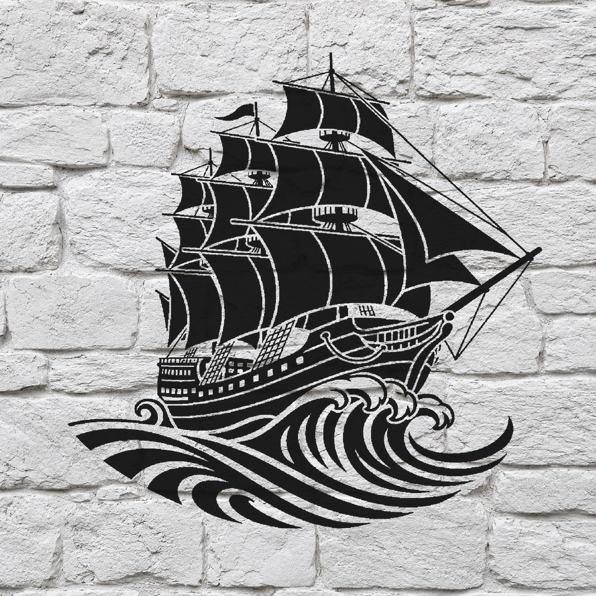 Classic Sailing Ship Stencil for Art, Home Decor, DIY Crafts, Unique Gifts Template