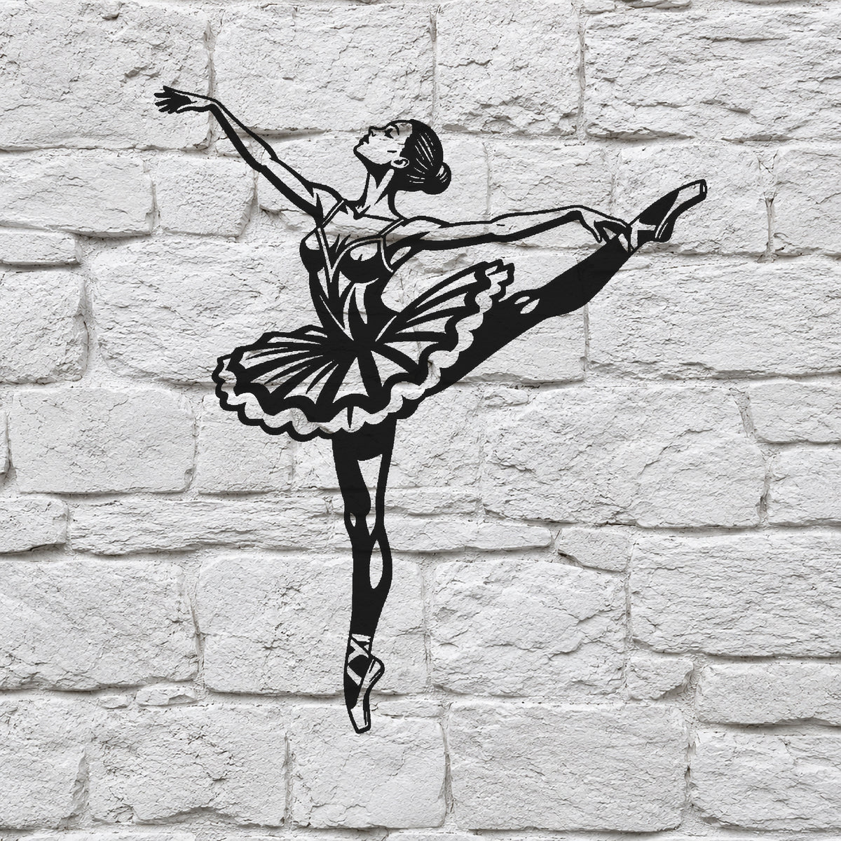 Graceful Ballet Dancer Arabesque Stencil for Art, Home Decor & DIY Crafts Template