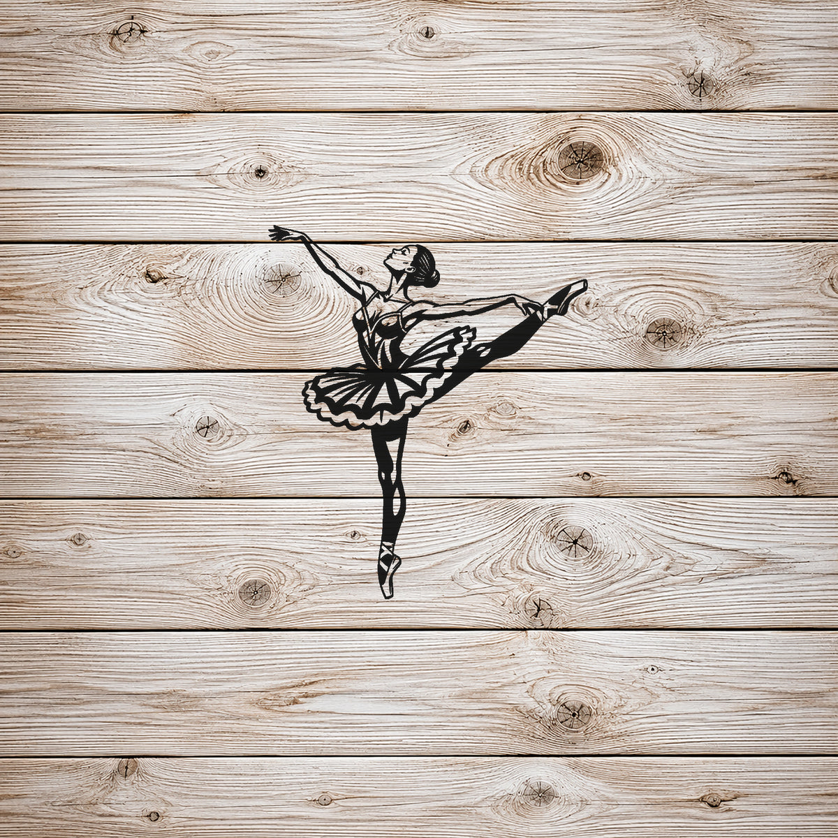 Graceful Ballet Dancer Arabesque Stencil for Art, Home Decor & DIY Crafts Template