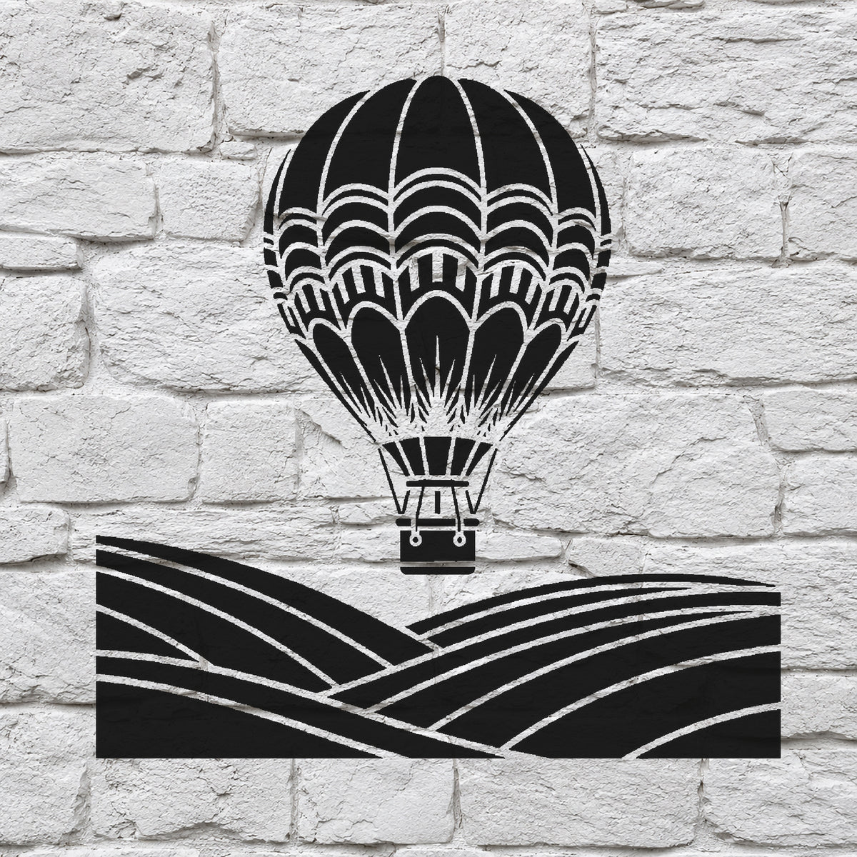 Hot Air Balloon Stencil for Art, Home Decor, DIY Crafts & Unique Gifts Template