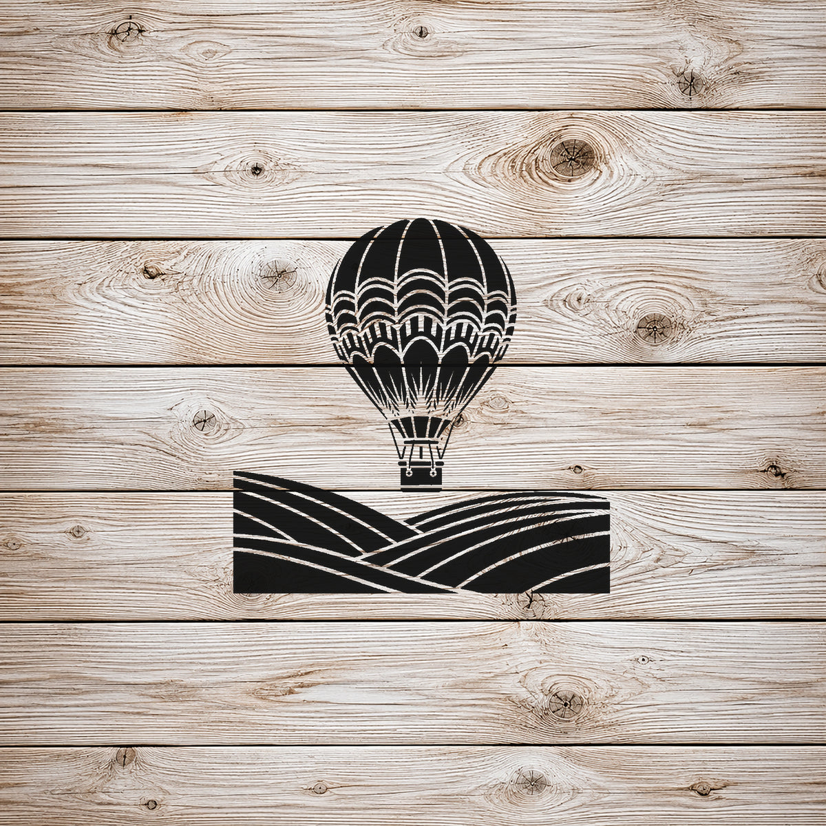 Hot Air Balloon Stencil for Art, Home Decor, DIY Crafts & Unique Gifts Template