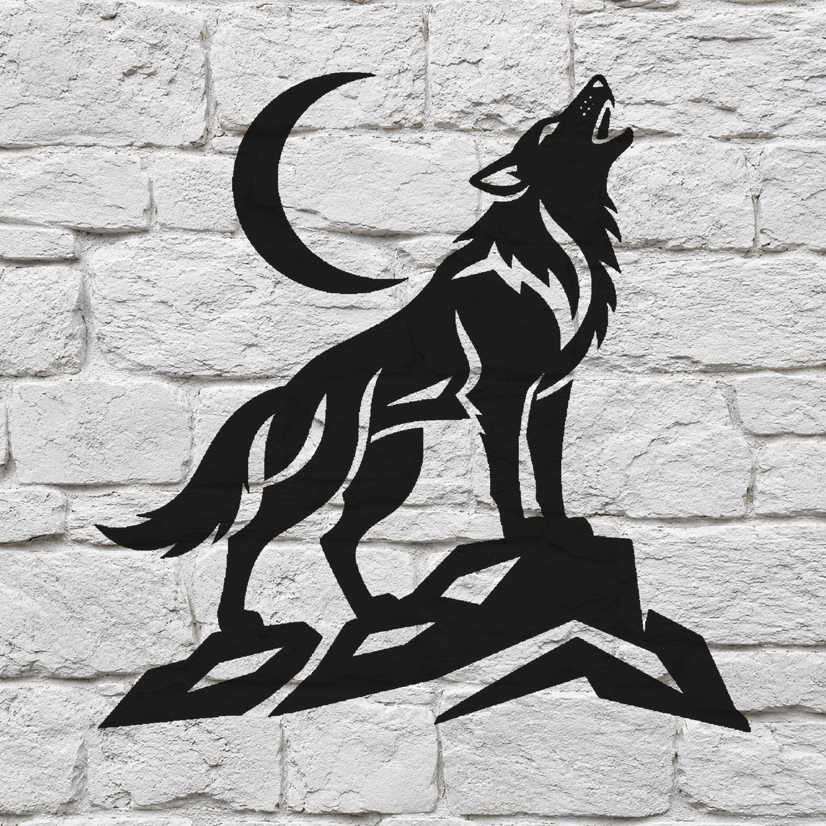 Howling Wolf Mylar Stencil for Art, Home Decor, DIY Crafts & Unique Gifts Template