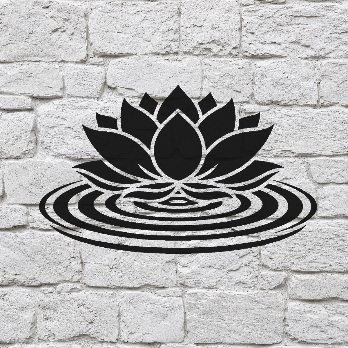 Lotus Blossom Stencil for Art, Home Decor, DIY Crafts, Unique Gifts Template