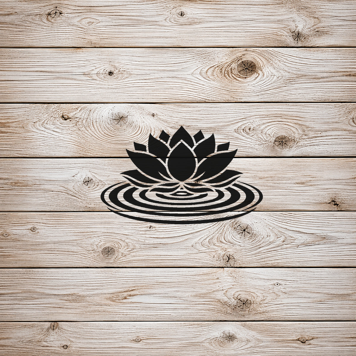 Lotus Blossom Stencil for Art, Home Decor, DIY Crafts, Unique Gifts Template