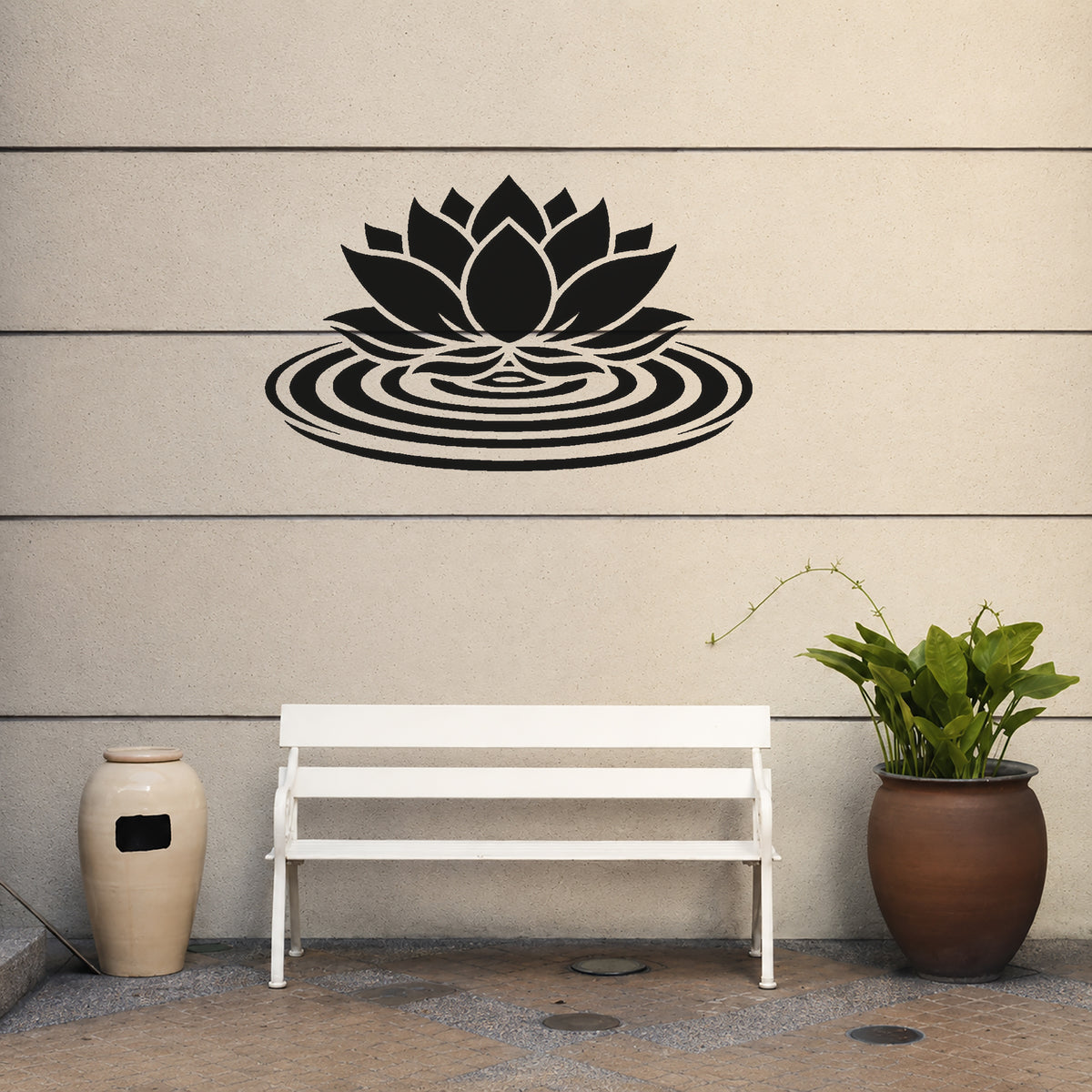 Lotus Blossom Stencil for Art, Home Decor, DIY Crafts, Unique Gifts Template