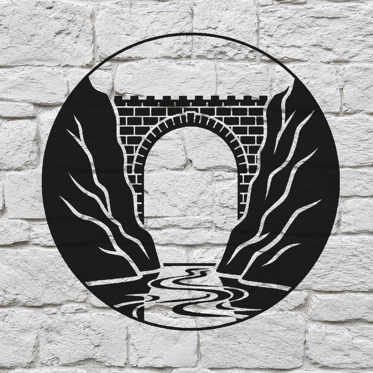 Medieval Stone Bridge Crossing Stencil for Art, Home Decor & DIY Crafts Template