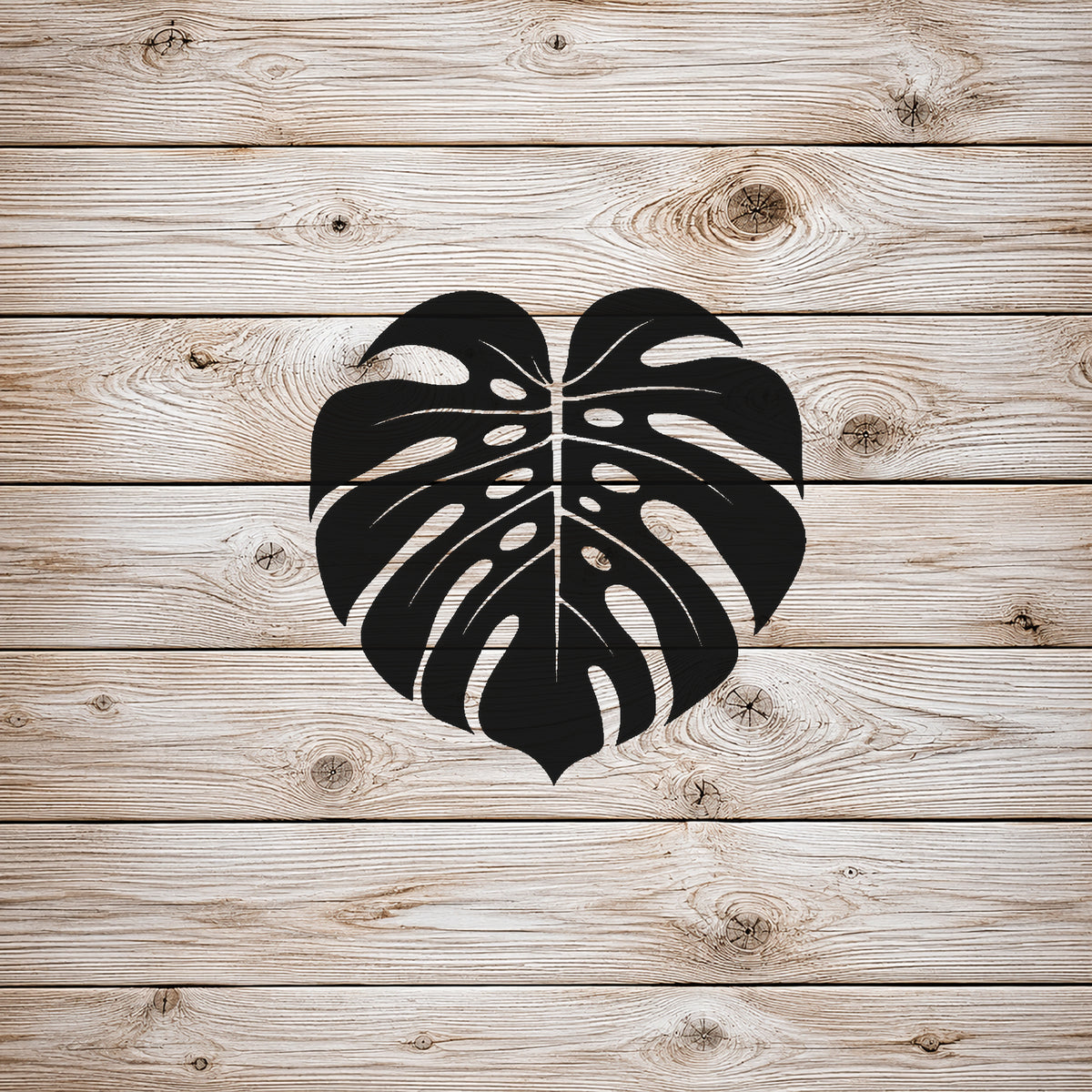 Monstera Leaves Tropical Botanical Reusable Mylar Stencil for Art & Home Decor Template