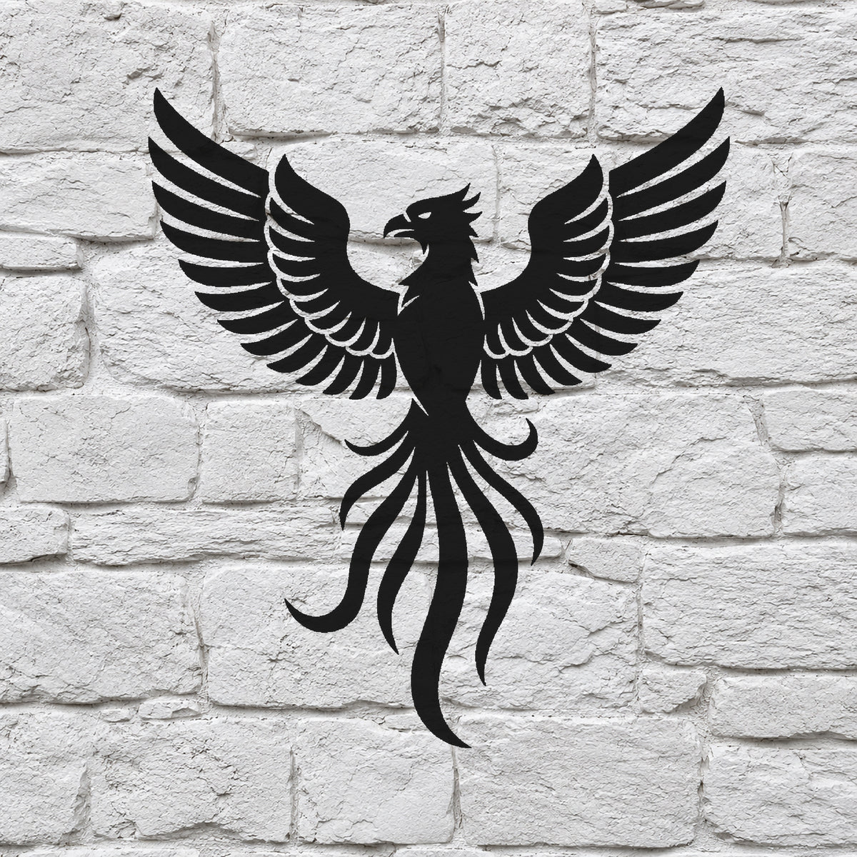 Mythical Phoenix Rising Reusable Stencil for Art & DIY Crafts Template