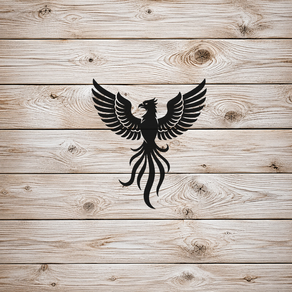 Mythical Phoenix Rising Reusable Stencil for Art & DIY Crafts Template