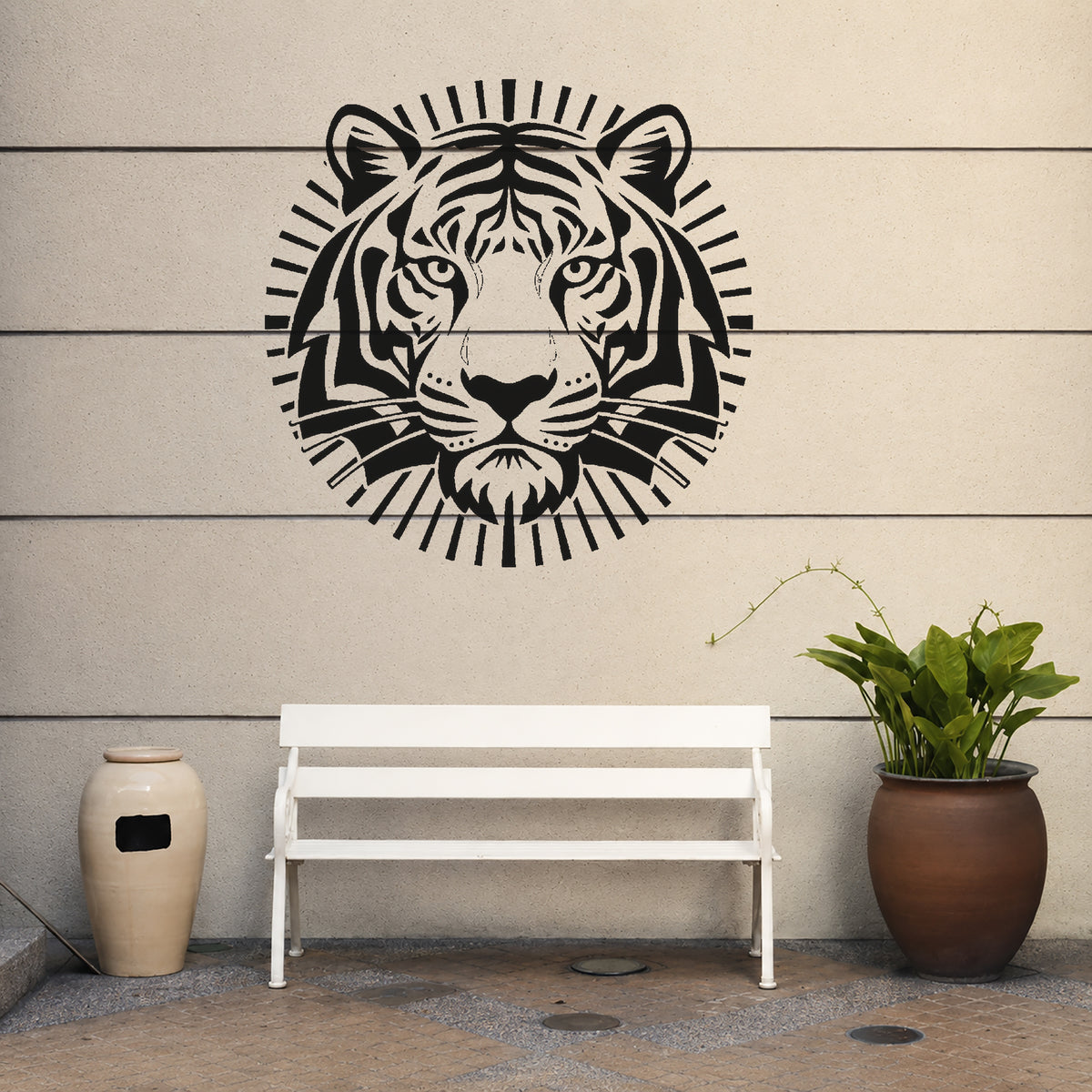 Powerful Bengal Tiger Head Stencil for Art, Home Decor, and DIY Crafts Template