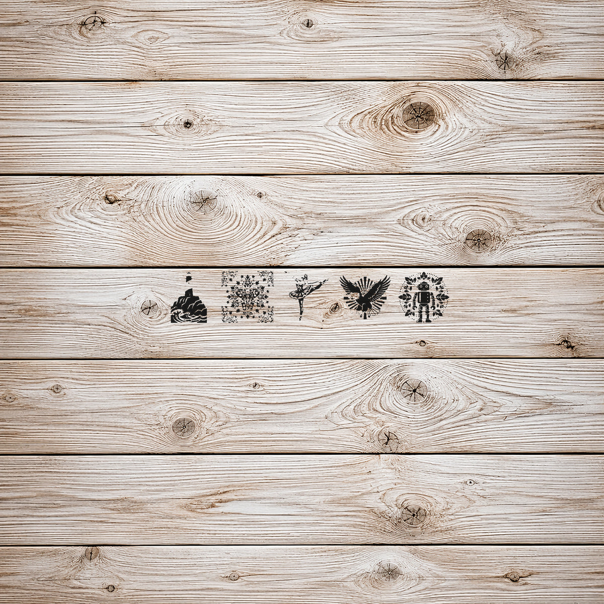 Reusable Mylar Stencil - Random 5 Contact Sheet for Art, Home Decor & DIY Crafts Template