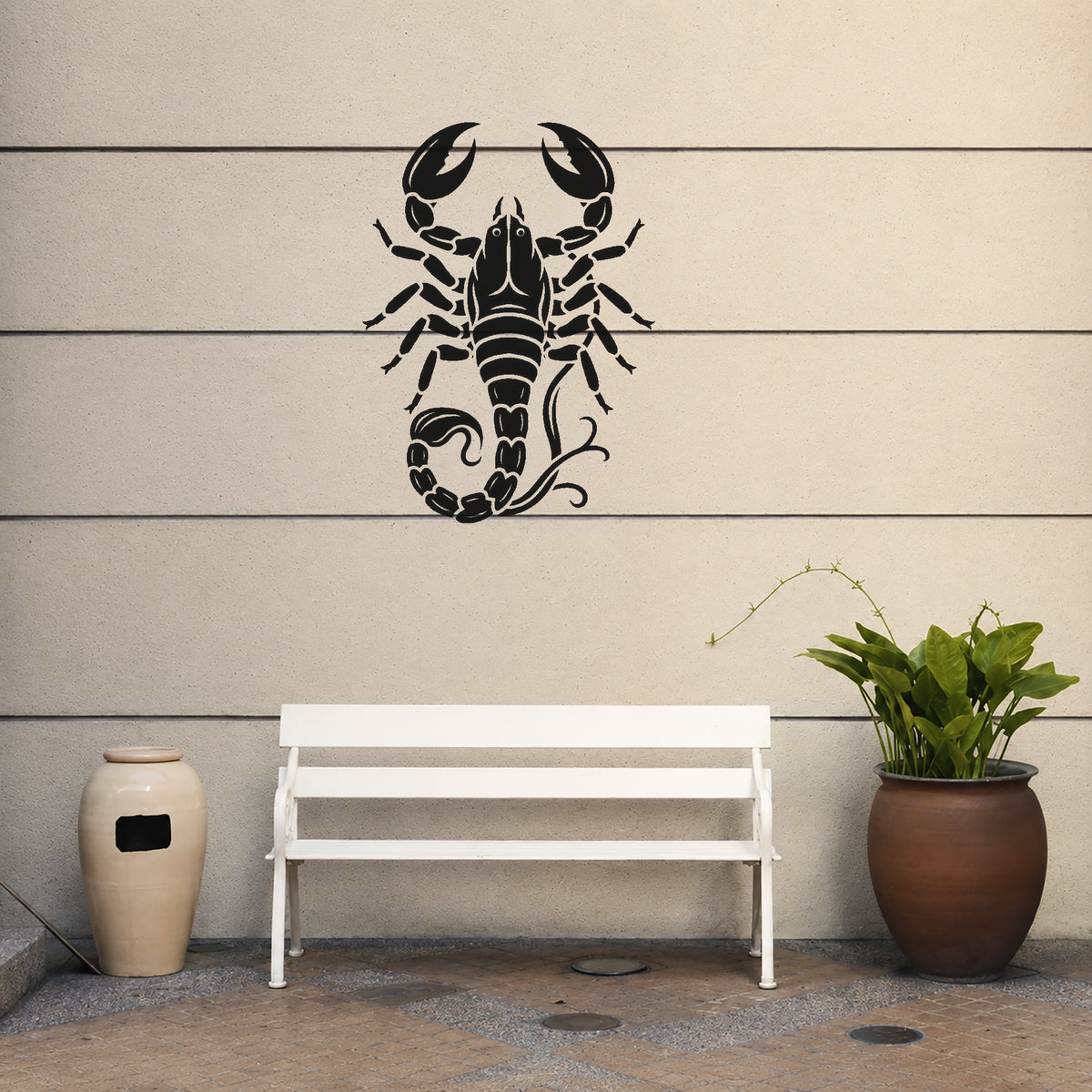 Scorpion Front View Stencil for Art, Home Decor, DIY Crafts & Unique Gifts Template