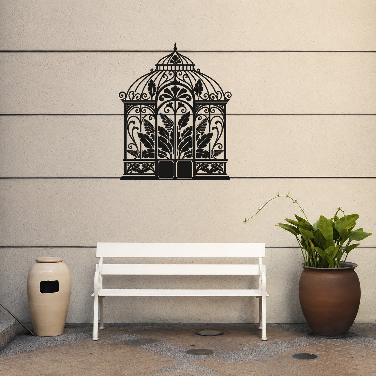 Victorian Greenhouse Botanical Stencil for Art, Home Decor, DIY Crafts, Unique Gifts Template