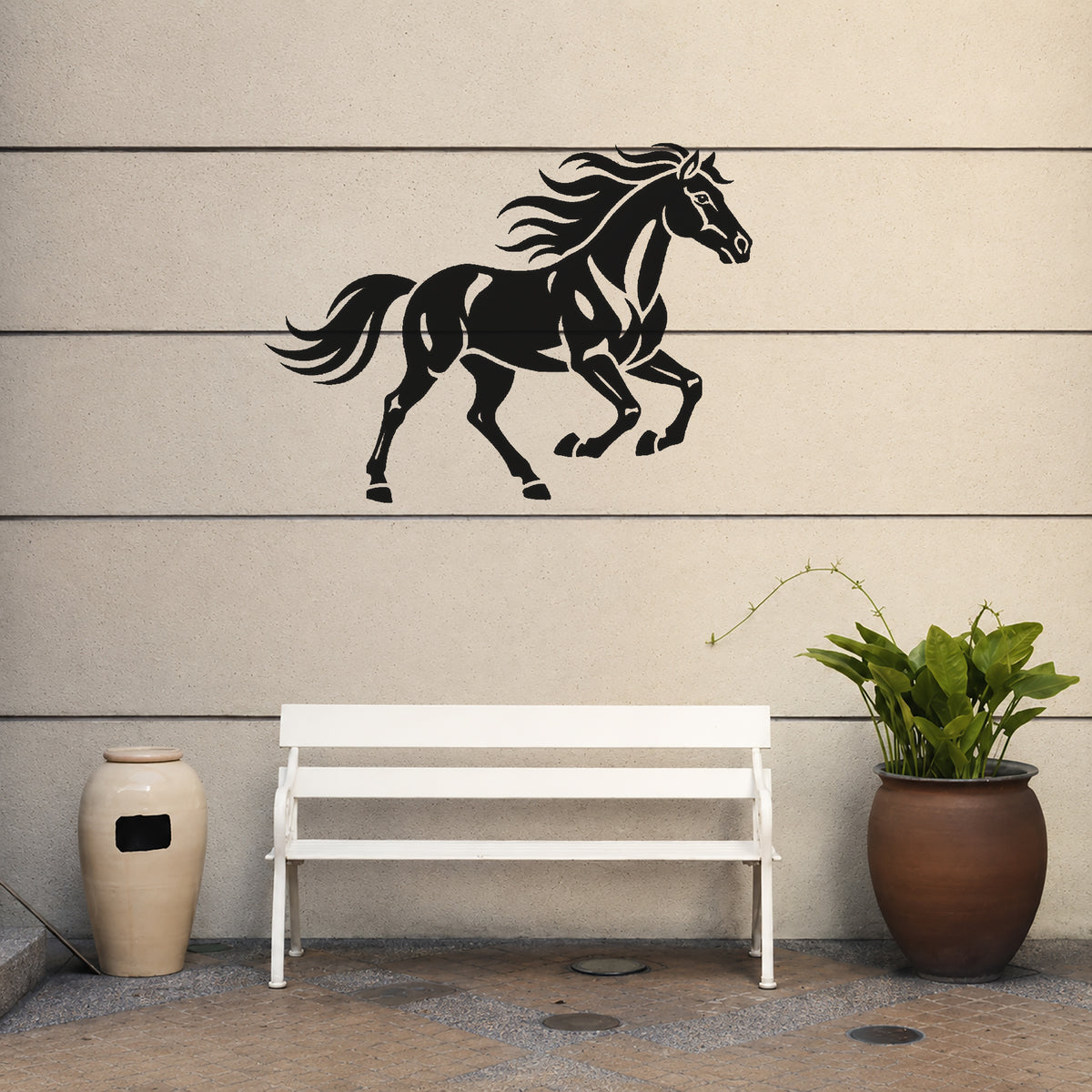 Wild Mustang Horse Running Stencil for Art, Home Decor, DIY Crafts, Unique Gifts Template