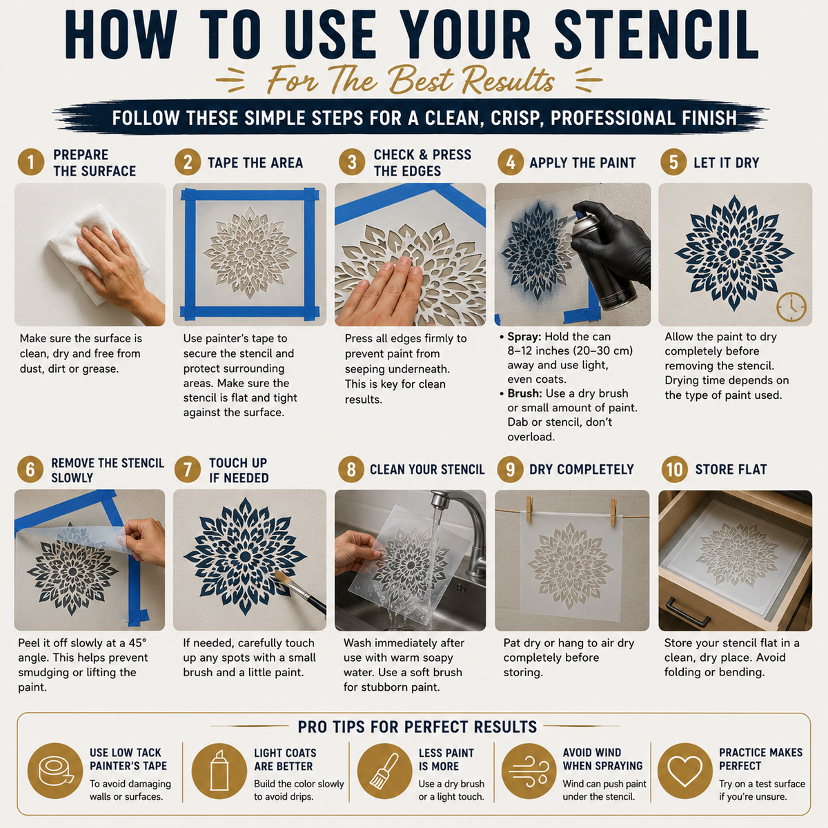 Great Horned Owl Perched on Branch Stencil for Art, Home Decor, DIY Crafts, Unique Gifts Template